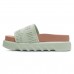Sandália Melissa Cozy Slide M-Lover Bold Platform Verde / Marrom