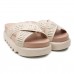 Sandália Melissa Cross M-Lover Platform Feminina Bege / Nude