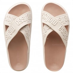 Sandália Melissa Cross M-Lover Platform Feminina Bege / Nude