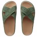 Sandália Melissa Cross M-Lover Platform Feminina verde / bege