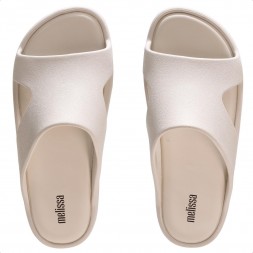 Chinelo Melissa Plataforma Free Cut Out Feminino Bege