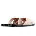 Sandália Rasteira Melissa M-Lover Slide Feminina Bege / Preto