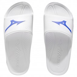 Chinelo Mizuno Slide Enerzy Unissex Branco / Azul