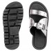 Sandália Moleca Fivela Tratorada Feminina Preto / Prata