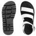 Sandália Moleca Plataforma Tratorada Feminina Preto / Branco