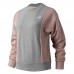 Blusão Moletom New Balance Rlntls Flc Crew Cinza / Rosa