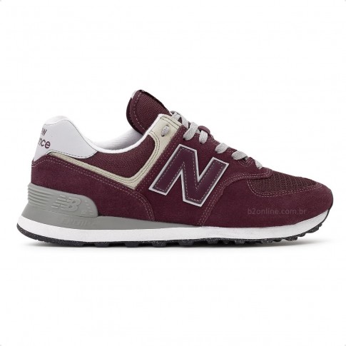 Tênis New Balance 574 V2 Masculino Vinho / Cinza