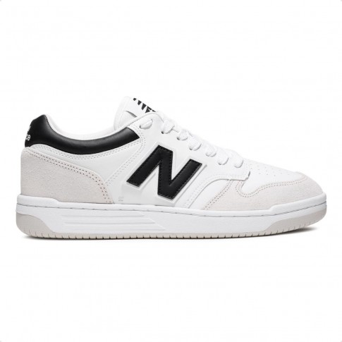 Tênis New Balance 480 Low Unissex Branco / Preto