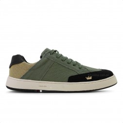 Tênis Osklen Soho Lona Colour Masculino Verde Militar / Preto