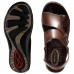 Sandália Pegada Tiras Masculina Marrom