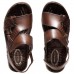 Sandália Pegada Tiras Masculina Marrom