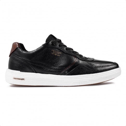 Sapatênis Pegada Casual Drift Masculino Preto / Marrom