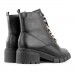 Bota Coturno Ramarim Feminina Preto / Dourado