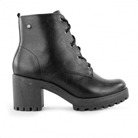 Bota Ramarim Cano Médio Tratorada Feminina Preto