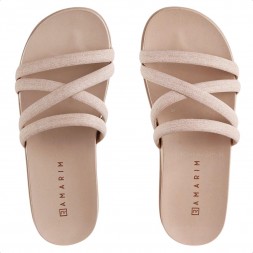 Sandalia Ramarim Papete Tira Feminino Nude / Bege