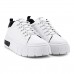 Tênis Ramarim Caixa Alta Casual Feminino Branco / Preto