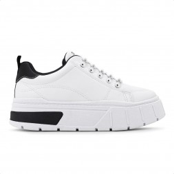 Tênis Ramarim Caixa Alta Casual Feminino Branco / Preto