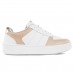 Tênis Ramarim Casual Cadarço Feminino Branco / Rosê