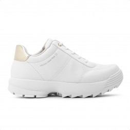 Tênis Ramarim Casual Feminino Branco / Dourado