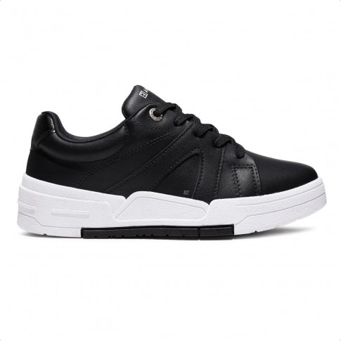 Tênis Ramarim Casual Recortes Summer Feminino Preto / Branco