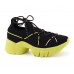 Tênis Ramarim Chunky Knit Energia Preto / Verde