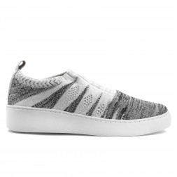 Tênis Ramarim Slip On Knit Cinza / Branco