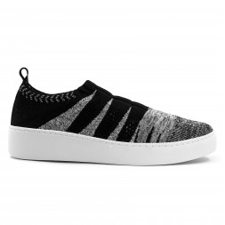 Tênis Ramarim Slip On Knit Cinza / Preto