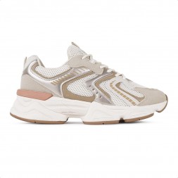 Tênis Ramarim Sneaker Lifestyle Feminino Bege / Cinza