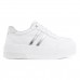 Tênis Ramarim SNK Casual Caixa Alta Feminino Branco / Prata