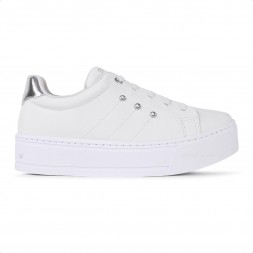 Tênis Ramarim Sola Caixa Alta Feminino Branco / Prata
