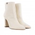 Bota Schutz Triangle Salto Bloco Feminina Bege / Creme
