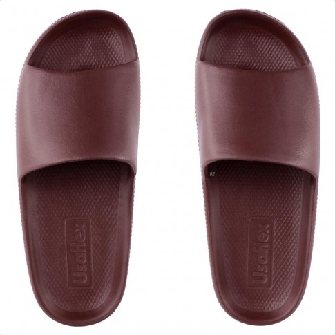 Chinelo Slide Usaflex Poofy Bordô