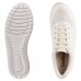Tênis Casual Usaflex Cadarço Elastico  Feminino Off White / Bege