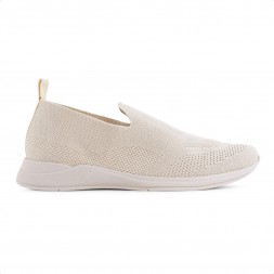 Tênis Casual Usaflex Tricot Feminino Bege / Bege