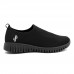 Tênis Usaflex Tricot Preto / Preto
