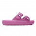 Chinelo Slide Usaflex Poofy Plataforma Feminino Roxo