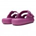 Chinelo Slide Usaflex Poofy Plataforma Feminino Roxo