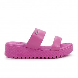 Chinelo Usaflex Plataforma Tiras Rosa