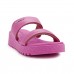 Chinelo Usaflex Plataforma Tiras Rosa