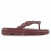 Chinelo Usaflex Poofy Plataforma Eva Vinho / Marrom