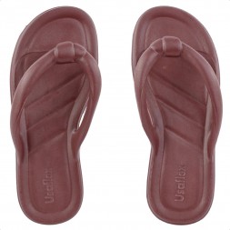 Chinelo Usaflex Poofy Plataforma Eva Vinho / Marrom