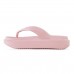 Chinelo Usaflex Poofy Salto Plataforma Feminino Rosa / Rose