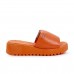 Chinelo Usaflex Slide Plataforma Laranja