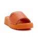 Chinelo Usaflex Slide Plataforma Laranja