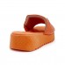 Chinelo Usaflex Slide Plataforma Laranja