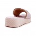 Chinelo Usaflex Slide Plataforma Rosa