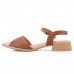 Sandália Usaflex Casual Glam Feminina Marrom / Bege