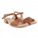 Sandália Usaflex Casual Glam Feminina Marrom / Bege