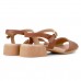 Sandália Usaflex Casual Glam Feminina Marrom / Bege