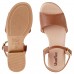 Sandália Usaflex Casual Glam Feminina Marrom / Bege